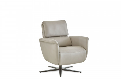 HU-LC17037 von Hukla - Ledersessel alu