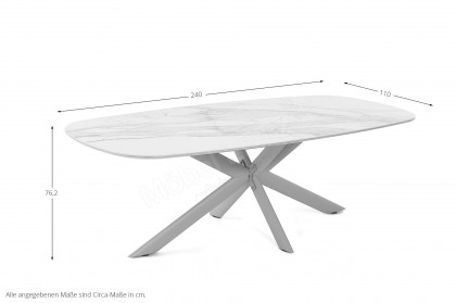 Concept 4 You von BODAHL MØBLER - Keramiktisch in Macchia-Vecchia Gold & Grigio