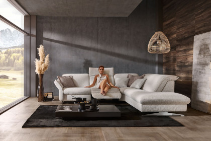 HU-RL17008 von Hukla - Polstersofa rechts natur