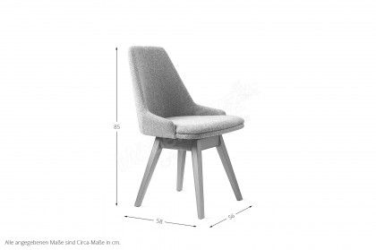 #819 Dining Chair von Skovby - Esszimmerstuhl grün, drehbar