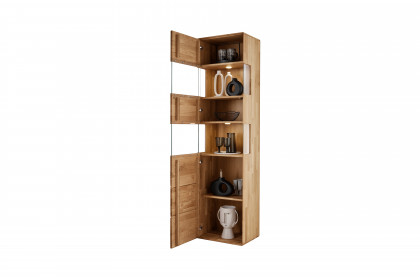 WZ-0626 von GK Möbelvertrieb - Vitrine I aus Wildeiche mit Hirnholz