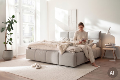 Samba von Candy Sleep - Polsterbett silver