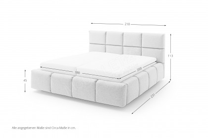 Samba von Candy Sleep - Polsterbett silver