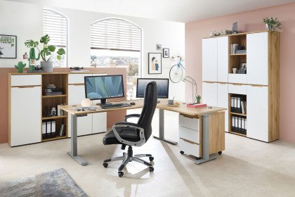 Clyde von Innostyle - Büroensemble mit höhenverstellbarem Ecktisch