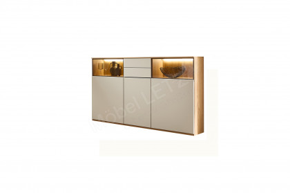 Zudar von Stralsunder - Highboard BK16571 Risseiche/ sandbeige