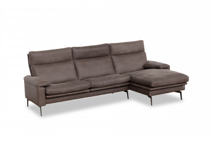 Padua von Erpo Polstermöbel - Ecksofa rechts brown