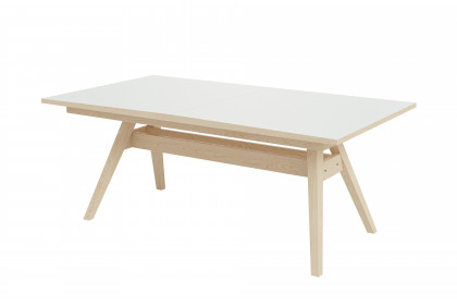 #11 Dining Table von Skovby - Esstisch HPL weiß & Eiche weiß geölt
