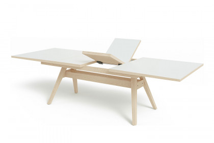 #11 Dining Table von Skovby - Esstisch HPL weiß & Eiche weiß geölt