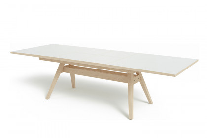 #11 Dining Table von Skovby - Esstisch HPL weiß & Eiche weiß geölt