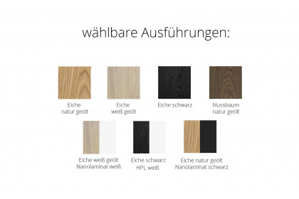 #11 Dining Table von Skovby - Esstisch HPL weiß & Eiche weiß geölt