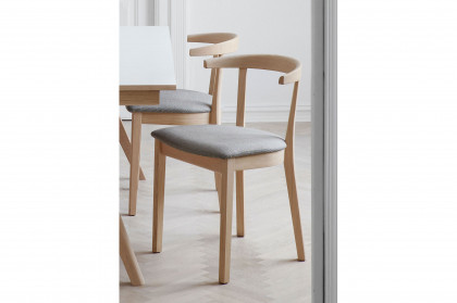 #11 Dining Table von Skovby - Esstisch HPL weiß & Eiche weiß geölt