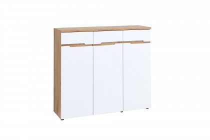 Clyde von Innostyle - Büroensemble 3-teilig, in Mauvella Oak/ Weiß