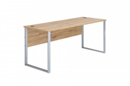 Clyde von Innostyle - Büroensemble 3-teilig, in Mauvella Oak/ Weiß