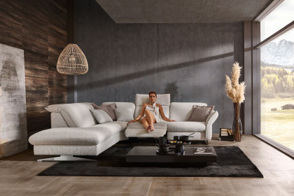 HU-RL17008 von Hukla - Polstersofa links natur