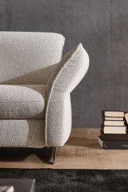 HU-RL17008 von Hukla - Polstersofa links natur