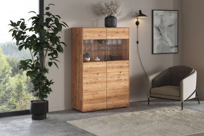 WZ-0663 von GK Möbelvertrieb - Highboard II aus Wildeiche
