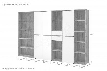 Clyde von Innostyle - Büromöbelset mit Highboard