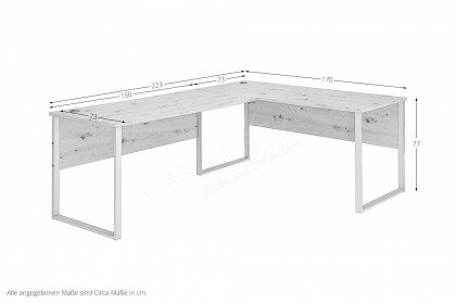 Clyde von Innostyle - Büromöbelset mit Highboard