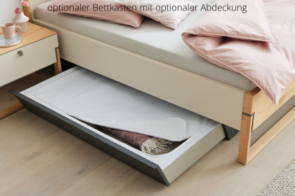 Jörn von Musterring - Liegenbett 180x200 cm champagner - Wildeiche