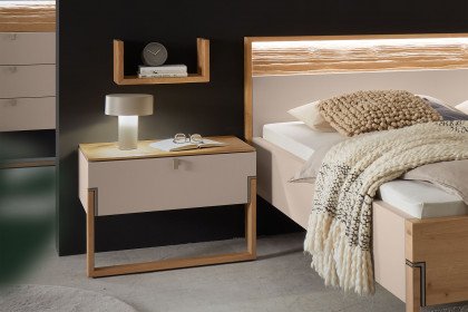 Jörn von Musterring - Liegenbett 180x200 cm champagner - Wildeiche
