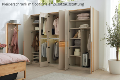 Jörn von Musterring - Kleiderschrank 6-türig champagner - Spaltholz