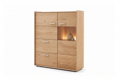 Tjark von Musterring - Highboard mit Holz-/Glastür