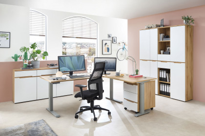 Clyde von Innostyle - 3-teilige Büromöbelkombi mit Kommode