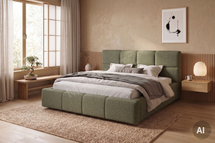 Samba von Candy Sleep - Polsterbett green