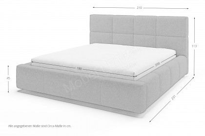 Samba von Candy Sleep - Polsterbett stone