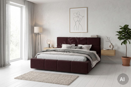 Samba von Candy Sleep - Polsterbett burgunder