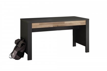 Dallas von POL Power - Schreibtisch ca. 140 cm breit graphit - Montana Eiche