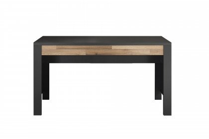 Dallas von POL Power - Schreibtisch ca. 140 cm breit graphit - Montana Eiche