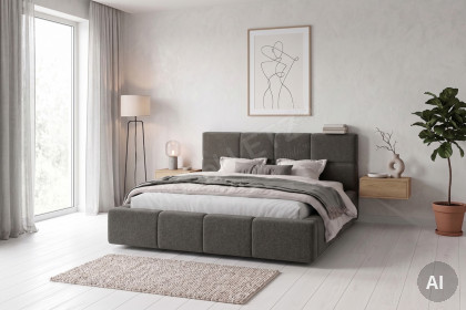 Samba von Candy Sleep - Polsterbett steel-grey