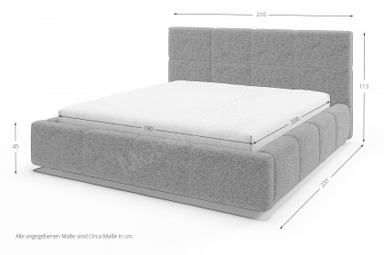 Samba von Candy Sleep - Polsterbett steel-grey