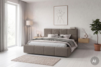 Samba von Candy Sleep - Polsterbett taupe