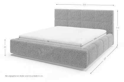 Samba von Candy Sleep - Polsterbett taupe