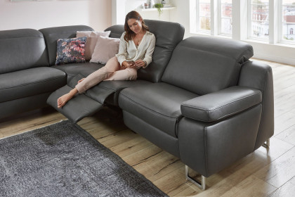 HU-RL16013 von Hukla - Couchgarnitur links charcoal