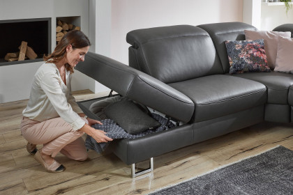 HU-RL16013 von Hukla - Couchgarnitur links charcoal