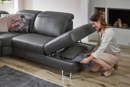 HU-RL16013 von Hukla - Couchgarnitur rechts charcoal
