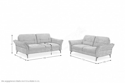 MR 1370 von Musterring - Sofagruppe grey