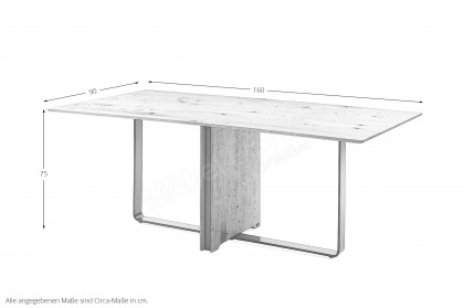T 2050 von Musterring - Esszimmertisch mit HPL Tischplatte