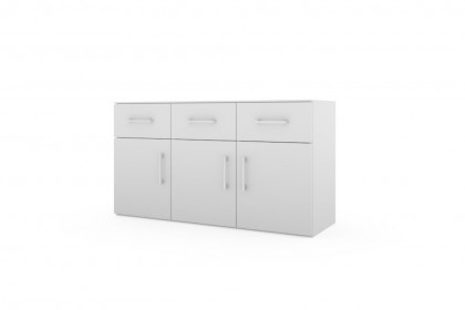 MULTIFLEX von Schlüter Möbelfabrik - weißes Sideboard NEXT mit 3 Schubladen & 3 Türen