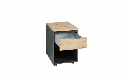Memphis-Office von Innostyle - Bürocontainer in Graphit & Artisan Eiche