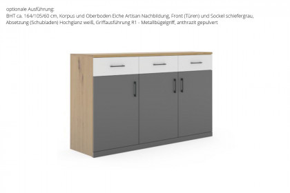 MULTIFLEX von Schlüter Möbelfabrik - Kombikommode BASIC polarweiß
