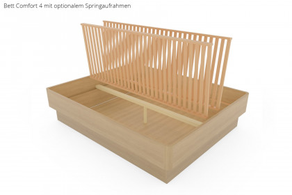 MULTIFLEX von Schlüter Möbelfabrik - Sockelbett Comfort 4 Eiche hell