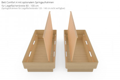 MULTIFLEX von Schlüter Möbelfabrik - Sockelbett Comfort 4 Eiche hell