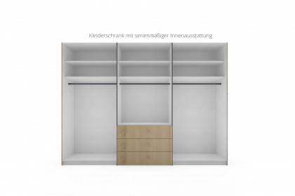 Extenso-sleeping von Staud - Kombischrank Artisan Eiche/ Anthrazitglas