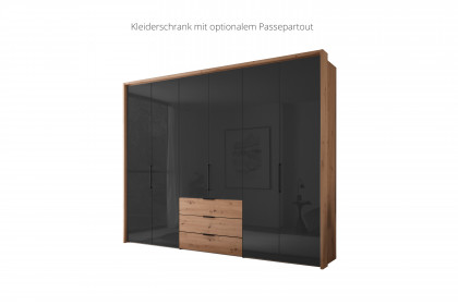 Extenso-sleeping von Staud - Kombischrank Artisan Eiche/ Anthrazitglas