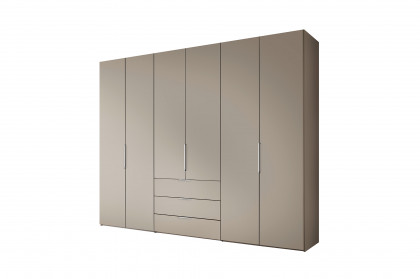 Extenso-sleeping von Staud - Kleiderschrank mit Schubkästen sandfarben