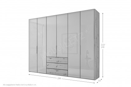 Extenso-sleeping von Staud - Kleiderschrank mit Schubkästen sandfarben